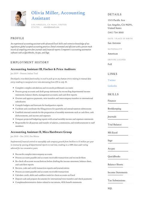 senior accounts assistant resume examples|Senior Accounting Assistant Resume Samples 